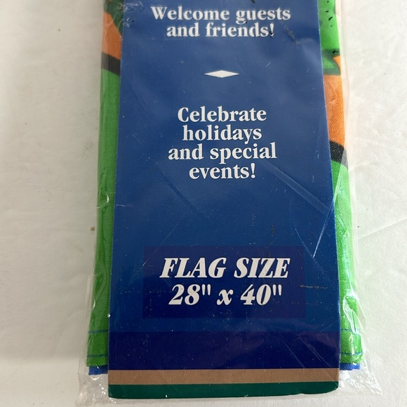 Meadow Creek Vintage Halloween NOS Sealed Set of 3 Decorative Flags 28” x 40” - Picture 10 of 15